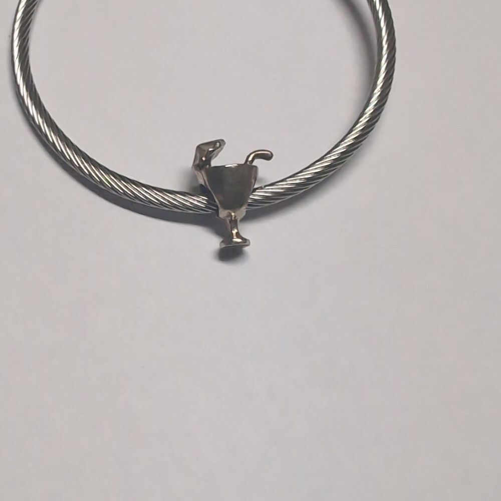 Silver Margarita with Umbrella Charm for Pandora Style‎ Bracelet